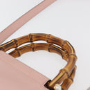 GUCCI Nim Fair Hand Bag Leather 2way Pink Gold 453767 Auth ka4024A-9