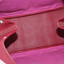 HERMES Garden Party PM Hand Bag Towar Officche Red Silver Auth ka4028-14
