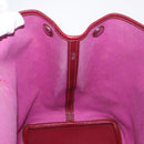 HERMES Garden Party PM Hand Bag Towar Officche Red Silver Auth ka4028-16