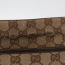 GUCCI GG Canvas Shoulder Bag Beige Silver 122791 Auth ka4032-9