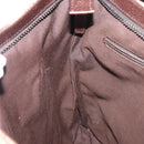 GUCCI GG Canvas Shoulder Bag Beige Silver 122791 Auth ka4032-21