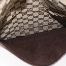 GUCCI GG Canvas Shoulder Bag Beige Silver 122791 Auth ka4032-24