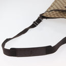 GUCCI GG Canvas Shoulder Bag Beige Silver 122791 Auth ka4032-7
