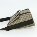 GUCCI GG Supreme Shoulder Bag PVC Beige Silver 122373 Auth ka4034A-4