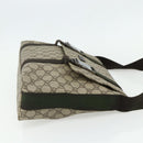 GUCCI GG Supreme Shoulder Bag PVC Beige Silver 122373 Auth ka4034A-5