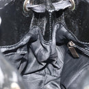 Salvatore Ferragamo Hand Bag Patent leather Black Gold Auth ka4036-19
