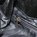 Salvatore Ferragamo Hand Bag Patent leather Black Gold Auth ka4036-20