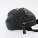 GUCCI GG Canvas Waist bag Nylon Leather Outlet Black Silver 336672 Auth ka4037-4