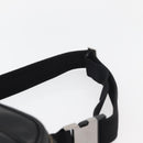 GUCCI GG Canvas Waist bag Nylon Leather Outlet Black Silver 336672 Auth ka4037-8