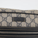 GUCCI GG Supreme Shoulder Bag PVC Navy Silver 201448 Auth ka4041-18