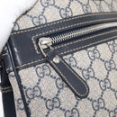 GUCCI GG Supreme Shoulder Bag PVC Navy Silver 201448 Auth ka4041-22
