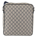 GUCCI GG Supreme Shoulder Bag PVC Navy Silver 201448 Auth ka4041-2
