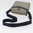 GUCCI GG Supreme Shoulder Bag PVC Navy Silver 201448 Auth ka4041-7