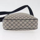 GUCCI GG Supreme Shoulder Bag PVC Navy Silver 201448 Auth ka4041-5