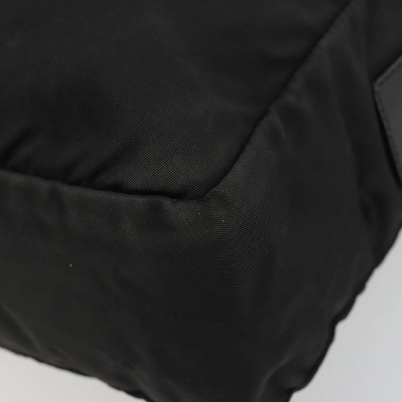 PRADA Shoulder Bag Nylon Black Silver Auth ka4043
