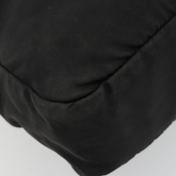 PRADA Shoulder Bag Nylon Black Silver Auth ka4043