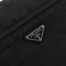 PRADA Shoulder Bag Nylon Black Silver Auth ka4043-18