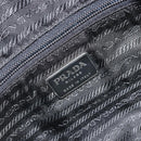 PRADA Shoulder Bag Nylon Black Silver Auth ka4043-19