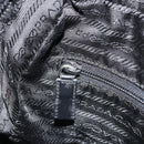 PRADA Shoulder Bag Nylon Black Silver Auth ka4043-22