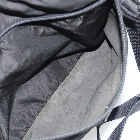 PRADA Shoulder Bag Nylon Black Silver Auth ka4043