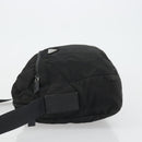 PRADA Shoulder Bag Nylon Black Silver Auth ka4043-4