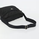 PRADA Shoulder Bag Nylon Black Silver Auth ka4043-7