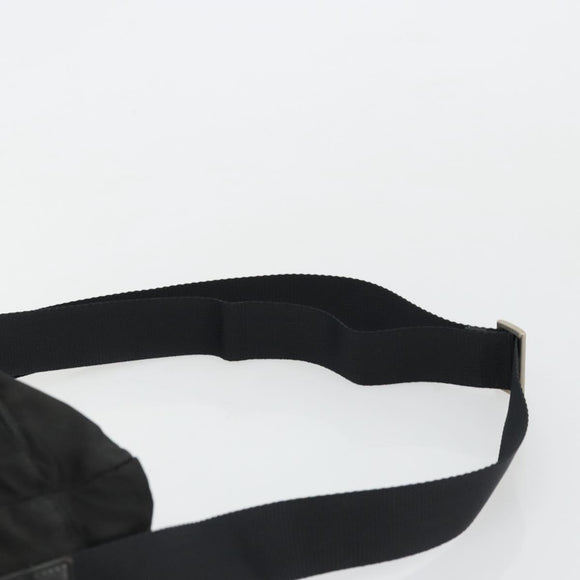 PRADA Shoulder Bag Nylon Black Silver Auth ka4043