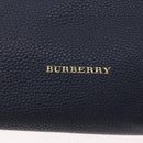 BURBERRY Hand Bag Leather Canvas 2way Navy Gold Auth ka4045A-18