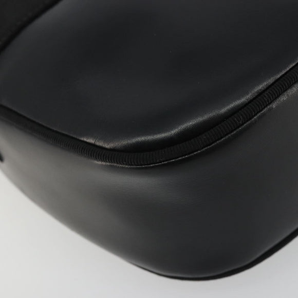 Salvatore Ferragamo Vala Shoulder Bag Leather Black Gold Auth ka4046
