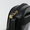 Salvatore Ferragamo Vala Shoulder Bag Leather Black Gold Auth ka4046-10