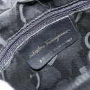 Salvatore Ferragamo Vala Shoulder Bag Leather Black Gold Auth ka4046-12