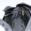 Salvatore Ferragamo Vala Shoulder Bag Leather Black Gold Auth ka4046-19