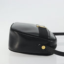 Salvatore Ferragamo Vala Shoulder Bag Leather Black Gold Auth ka4046-3