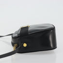 Salvatore Ferragamo Vala Shoulder Bag Leather Black Gold Auth ka4046-4
