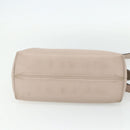 FENDI By The Way Shoulder Bag Leather 2way Beige Silver Auth ka4047A-5