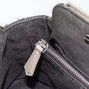 FENDI By The Way Shoulder Bag Leather 2way Beige Silver Auth ka4047A-24