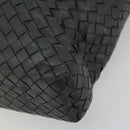 BOTTEGA VENETA INTRECCIATO Hand Bag Leather 2way Gray Auth ka4049-9