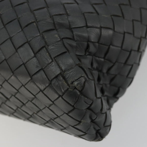 BOTTEGA VENETA INTRECCIATO Hand Bag Leather 2way Gray Auth ka4049