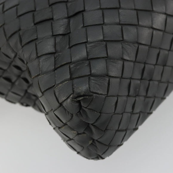 BOTTEGA VENETA INTRECCIATO Hand Bag Leather 2way Gray Auth ka4049