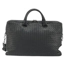 BOTTEGA VENETA INTRECCIATO Hand Bag Leather 2way Gray Auth ka4049-13