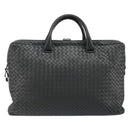 BOTTEGA VENETA INTRECCIATO Hand Bag Leather 2way Gray Auth ka4049-2