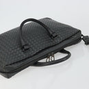 BOTTEGA VENETA INTRECCIATO Hand Bag Leather 2way Gray Auth ka4049-6