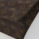 LOUIS VUITTON Monogram Sac Plat Hand Bag M51140 LV Auth ka4051-8