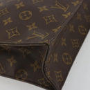 LOUIS VUITTON Monogram Sac Plat Hand Bag M51140 LV Auth ka4051-15
