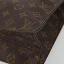 LOUIS VUITTON Monogram Sac Plat Hand Bag M51140 LV Auth ka4051-16