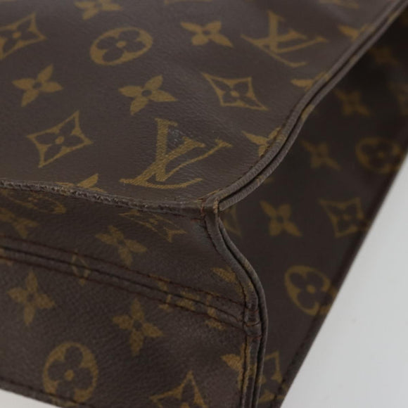 LOUIS VUITTON Monogram Sac Plat Hand Bag M51140 LV Auth ka4051