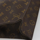 LOUIS VUITTON Monogram Sac Plat Hand Bag M51140 LV Auth ka4051-17