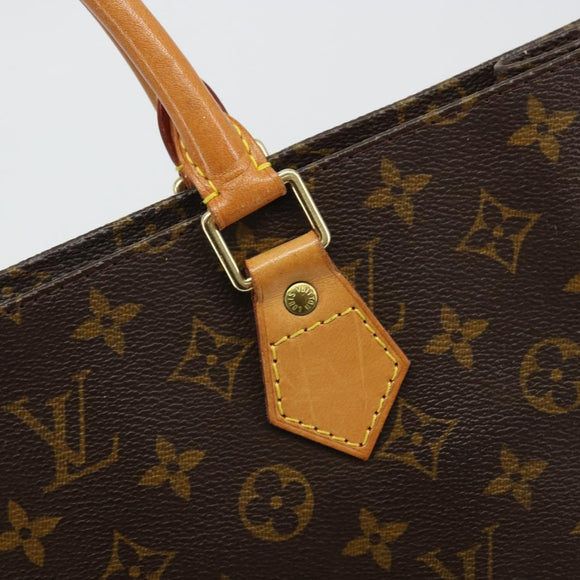 LOUIS VUITTON Monogram Sac Plat Hand Bag M51140 LV Auth ka4051