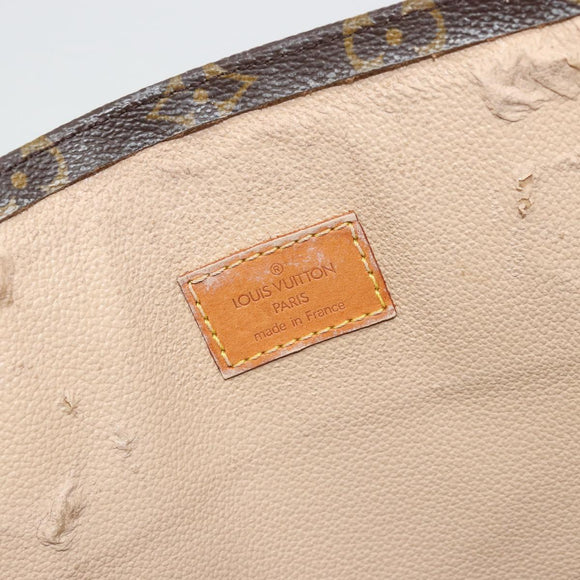 LOUIS VUITTON Monogram Sac Plat Hand Bag M51140 LV Auth ka4051