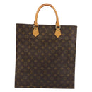 LOUIS VUITTON Monogram Sac Plat Hand Bag M51140 LV Auth ka4051-13